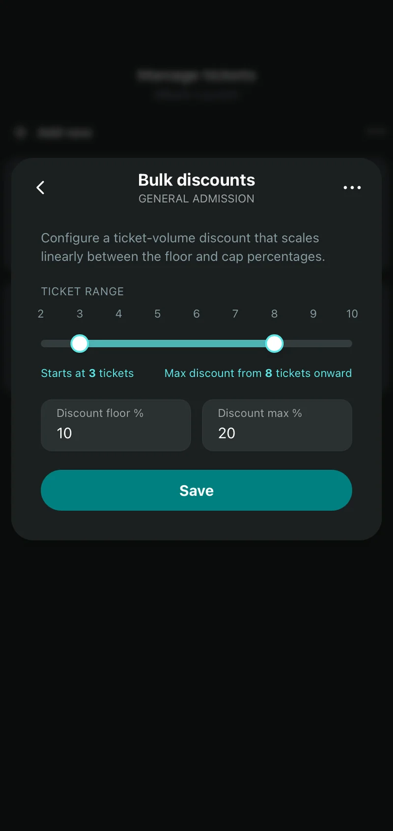 Bulk discounts